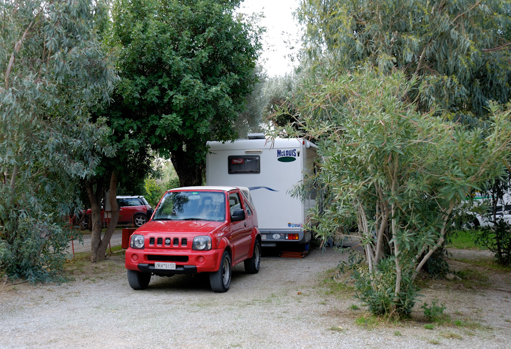 Jimny am Stellplatz