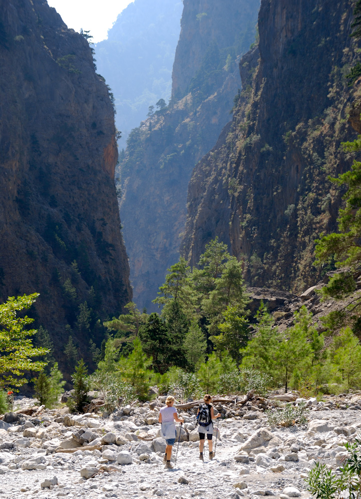 Samaria, nach 8-9 km wird es immer enger...