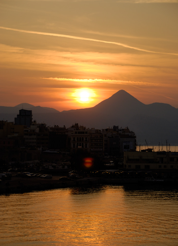 Heraklion, Abendstimmung im Hafen