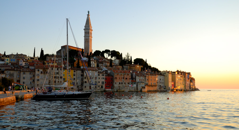 Rovinj, die Altstadt.